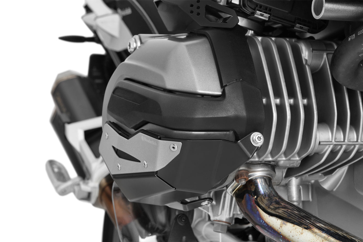 Wunderlich Valve Cover & Cylinder Protectors Extreme Left and Right | Black -   Pyramid Motorcycle Accessories