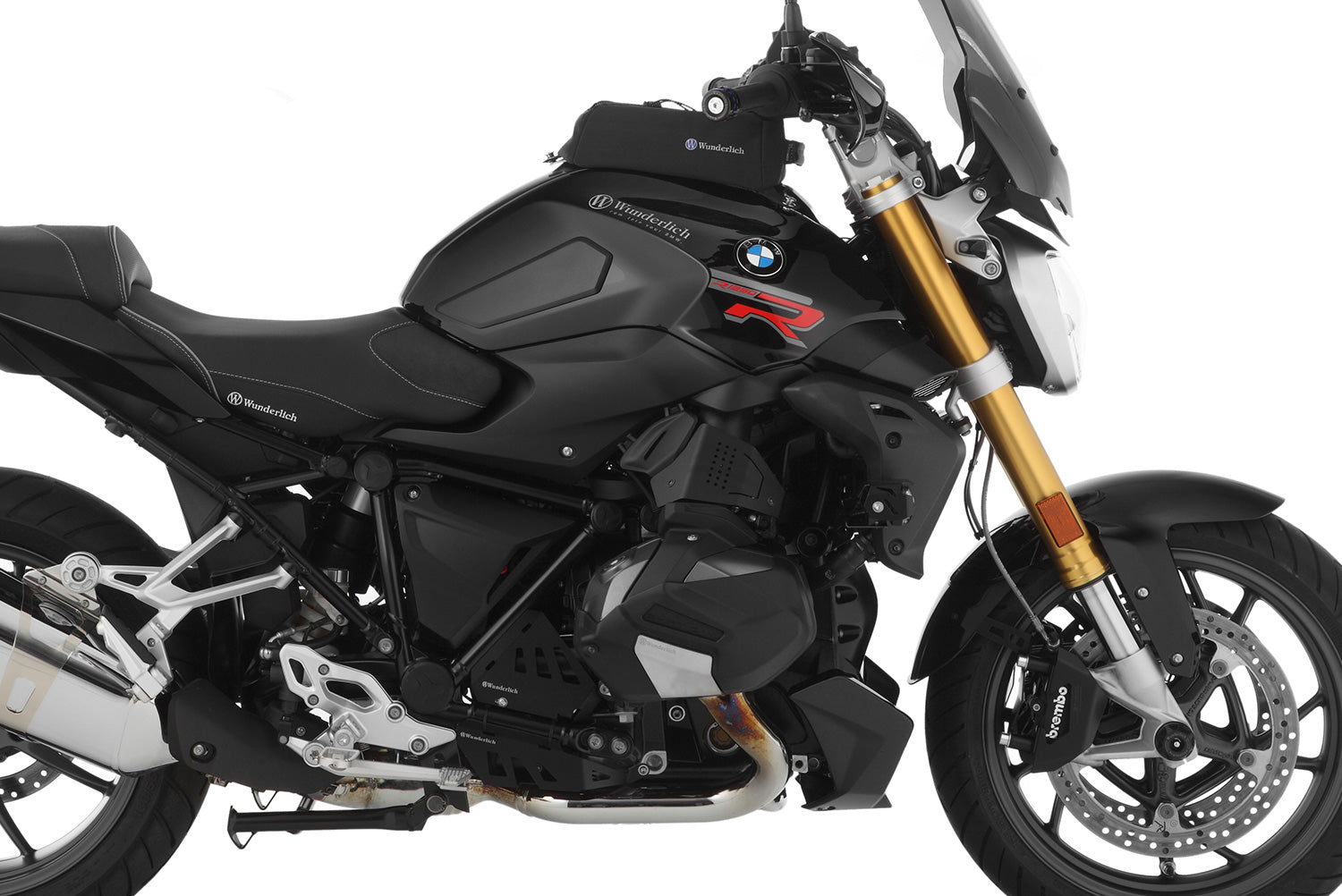 Wunderlich Valve Cover & Cylinder Protectors Euro 5 | Black | BMW R nineT -   Pyramid Motorcycle Accessories
