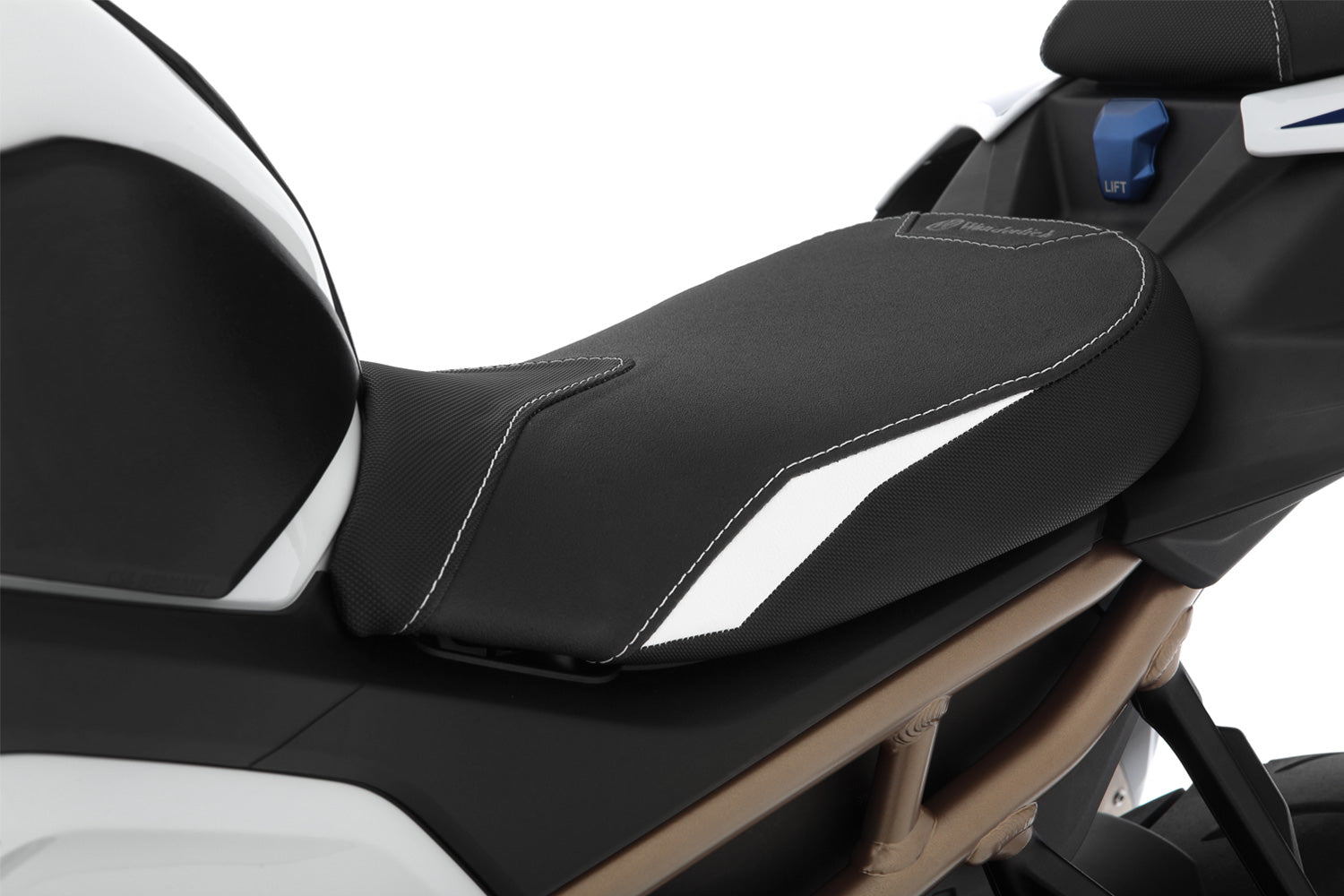 Wunderlich Aktivkomfort Seat | Black-White -   Pyramid Motorcycle Accessories