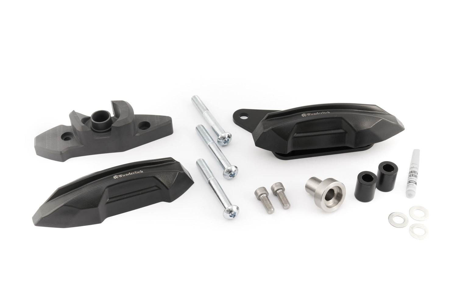 Wunderlich Sliders Axle Protection Pads Front | Chrome | BMW R 18 -   Pyramid Motorcycle Accessories