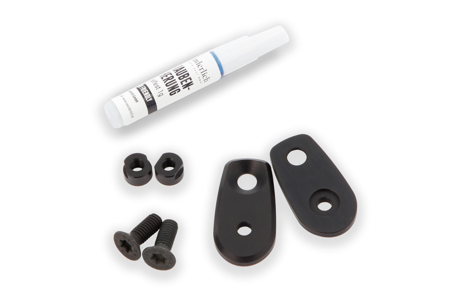 Wunderlich Adapter for Accessory Indicators with M5 Connection Thread | Black -   Pyramid Motorcycle Accessories