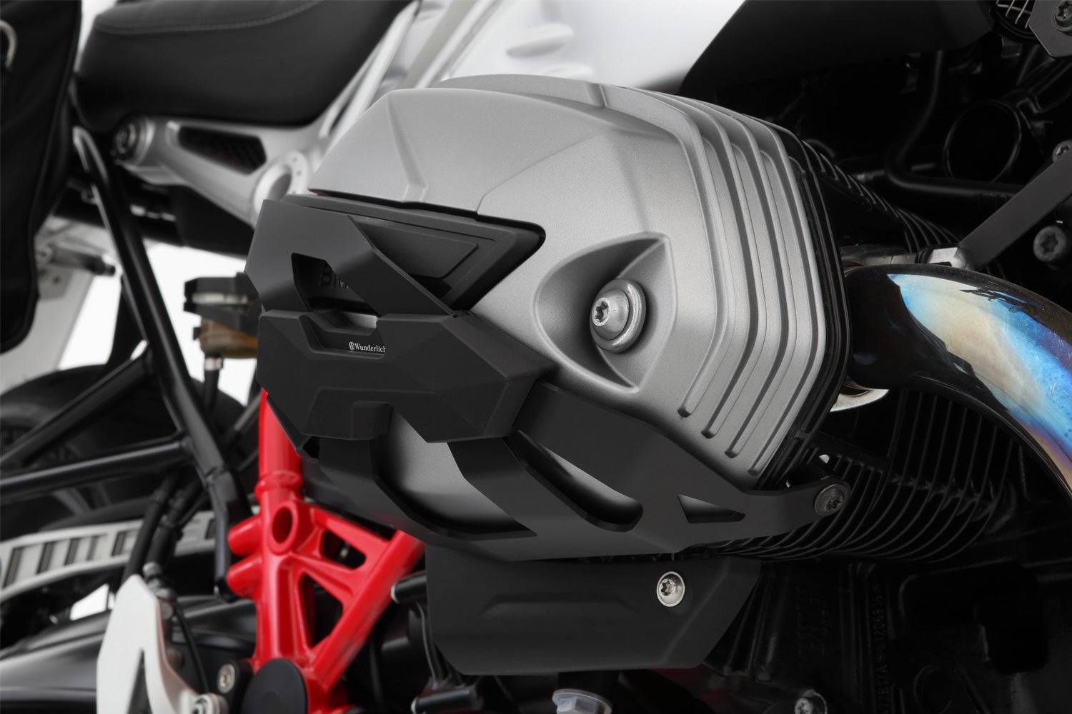 Wunderlich Valve Cover & Cylinder Protectors Dakar Left + Right | Black -   Pyramid Motorcycle Accessories