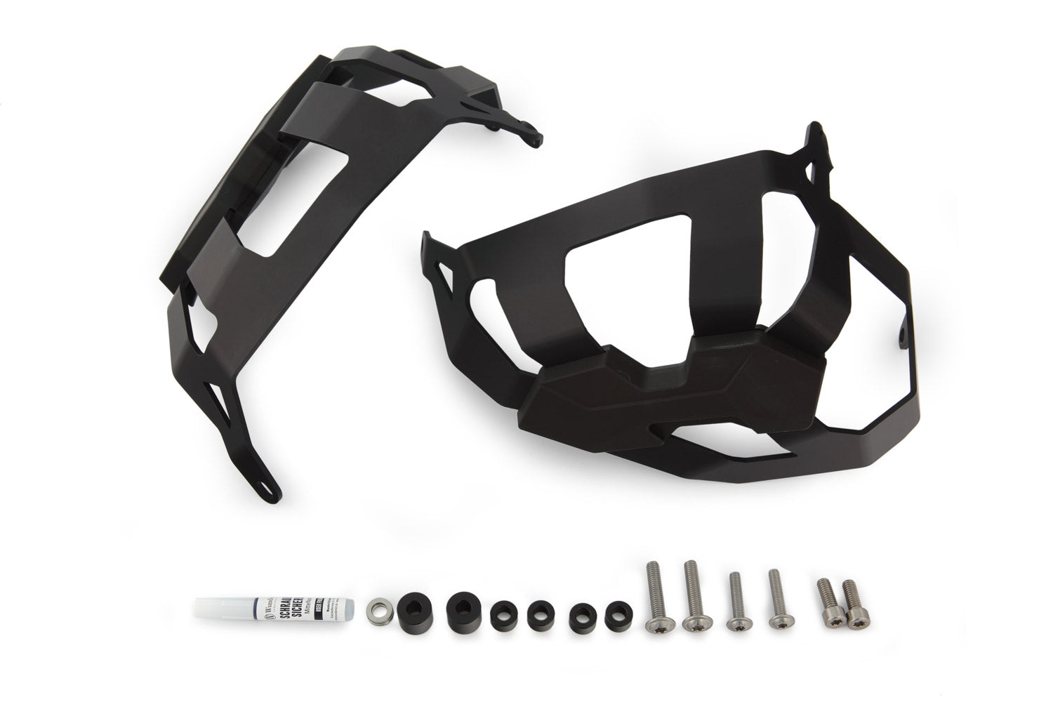 Wunderlich Valve Cover & Cylinder Protectors Dakar Left + Right | Black -   Pyramid Motorcycle Accessories