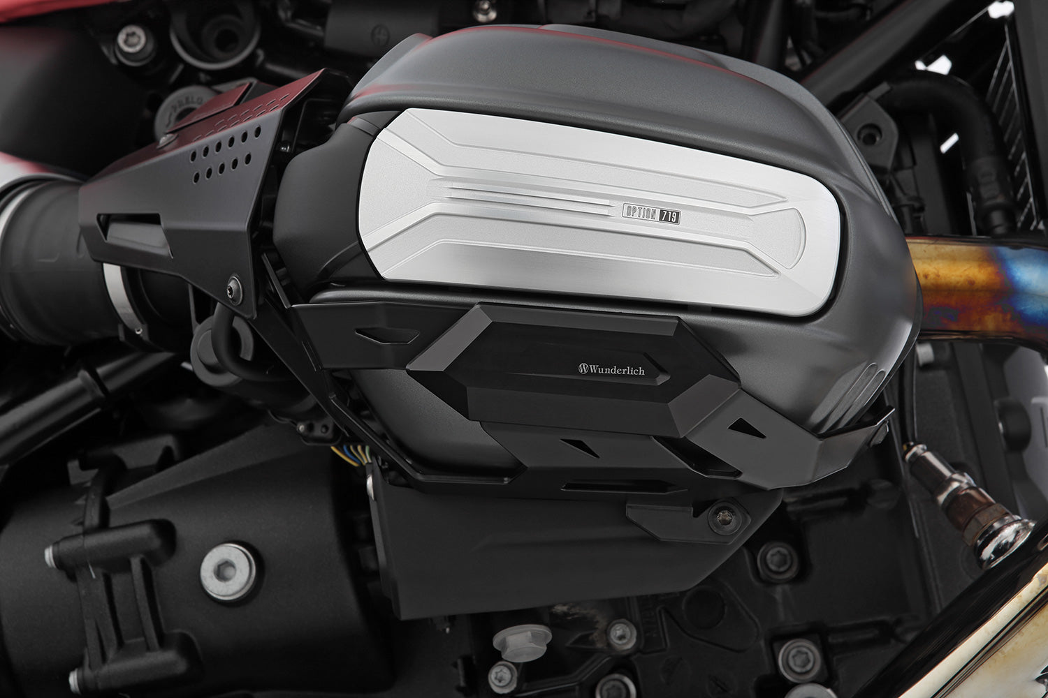 Wunderlich Valve Cover and Cylinder Protectors | Black | BMW R 12 -   Pyramid Motorcycle Accessories
