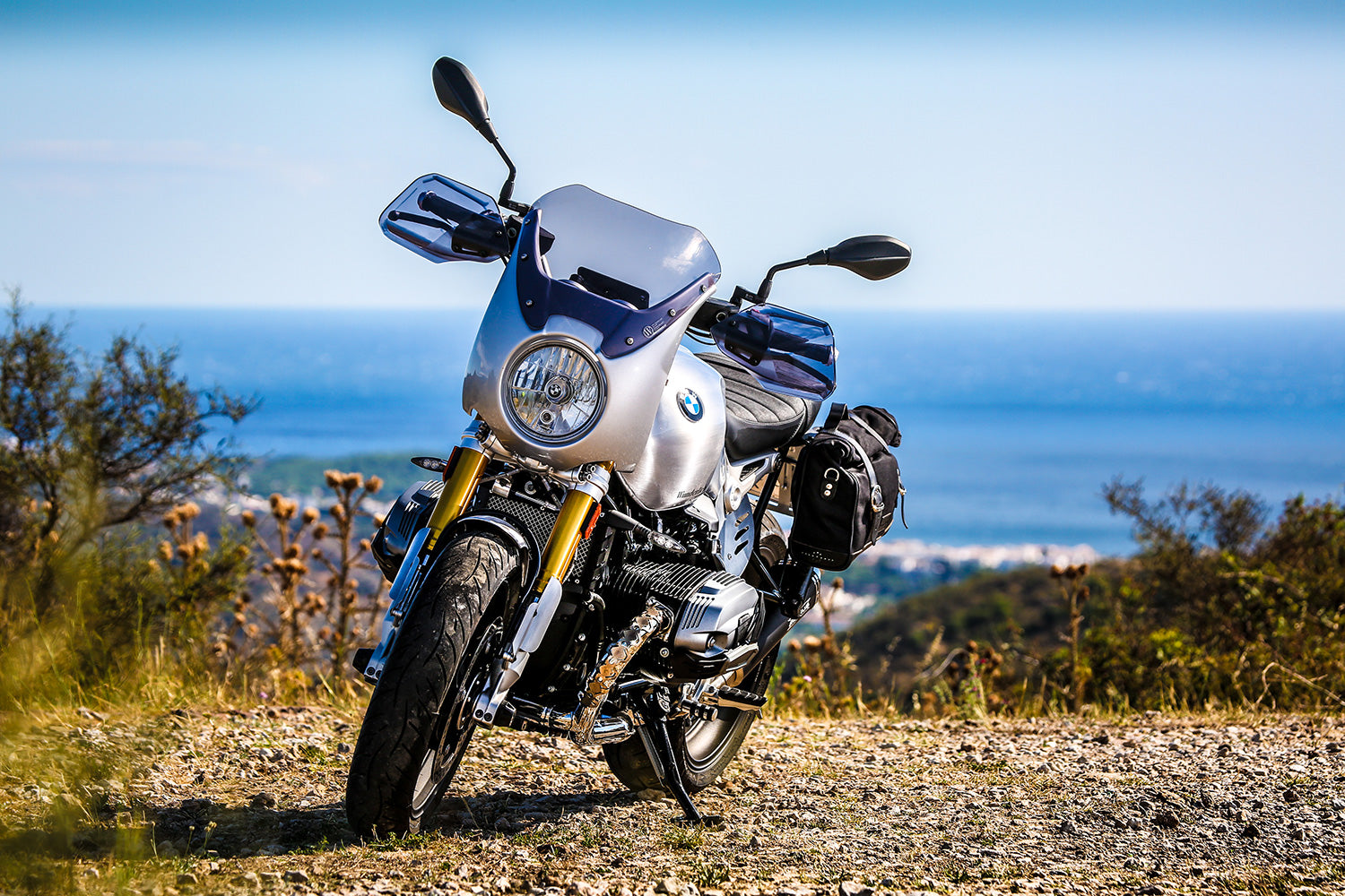 Wunderlich Tank Adapter Filler Cap Monza & Aston | Silver | BMW R nineT -   Pyramid Motorcycle Accessories