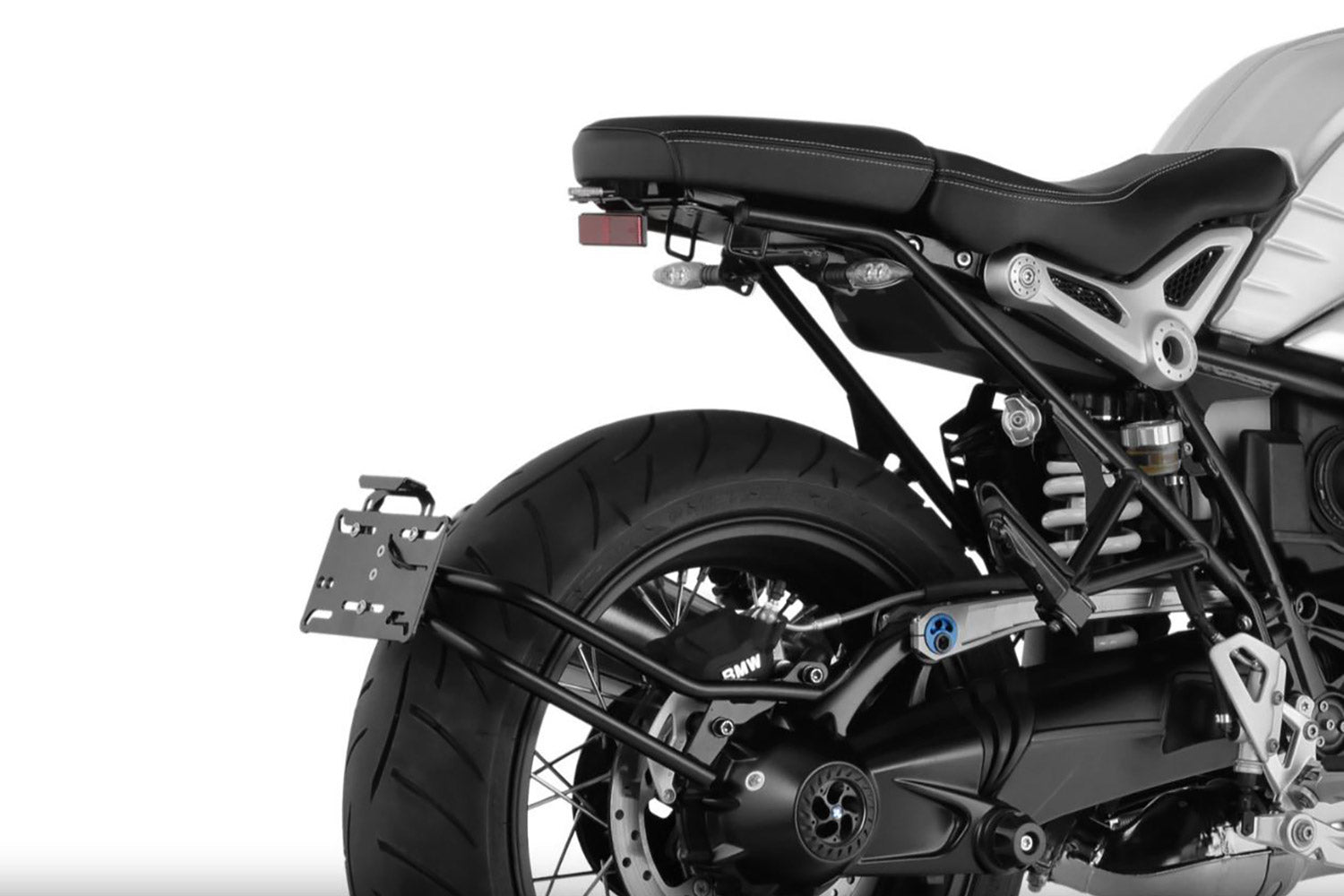 Wunderlich Swing License Plate Holder For Cardan Mount | Black | BMW R 12 -   Pyramid Motorcycle Accessories