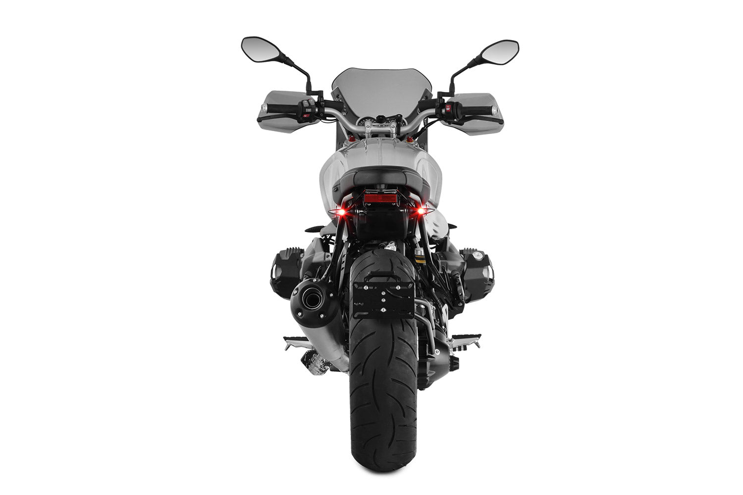 Wunderlich Swing License Plate Holder For Cardan Mount | Black | BMW R 12 -   Pyramid Motorcycle Accessories