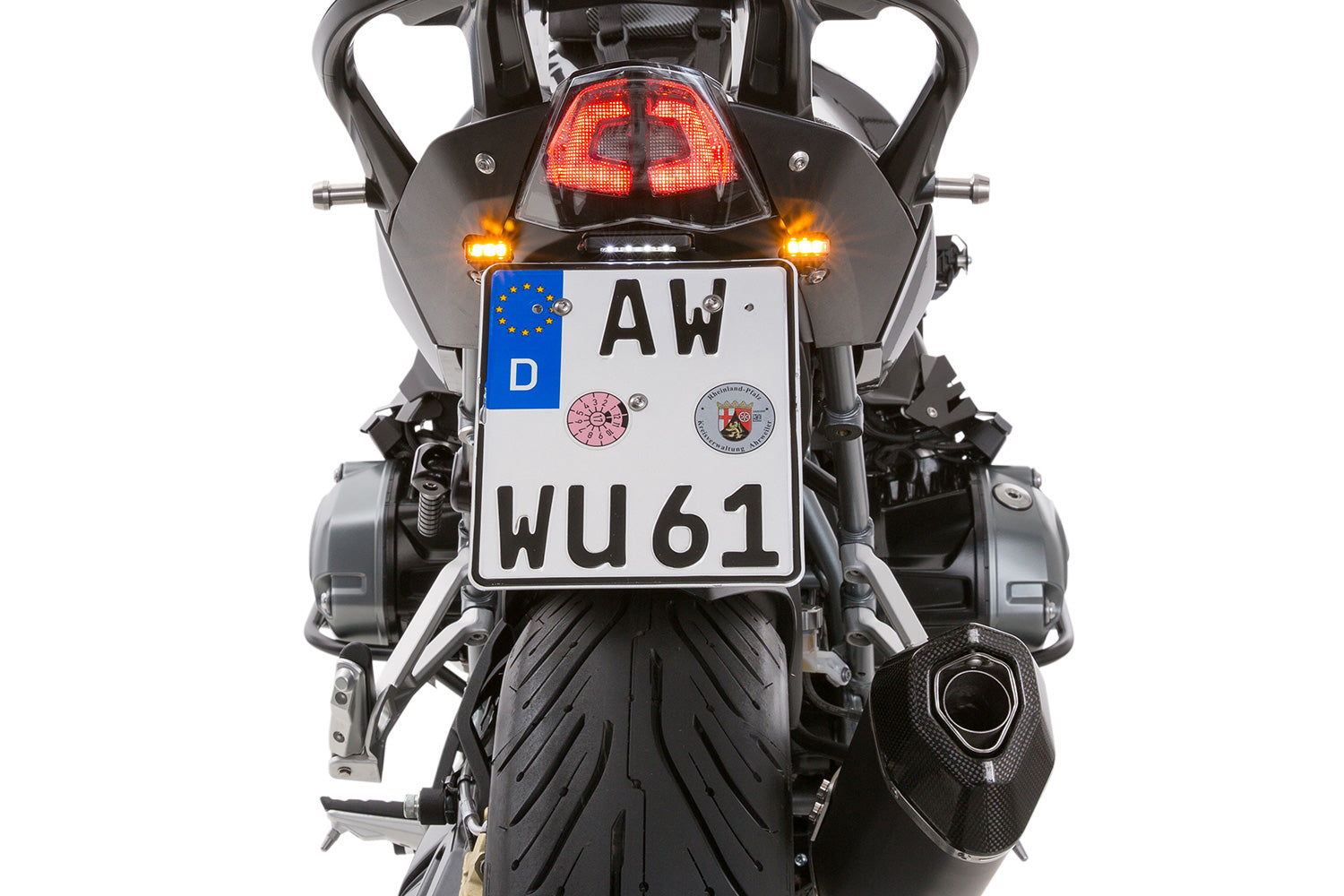 Wunderlich Trackday Licence Plate Holder | Black | BMW M 1000 R -   Pyramid Motorcycle Accessories