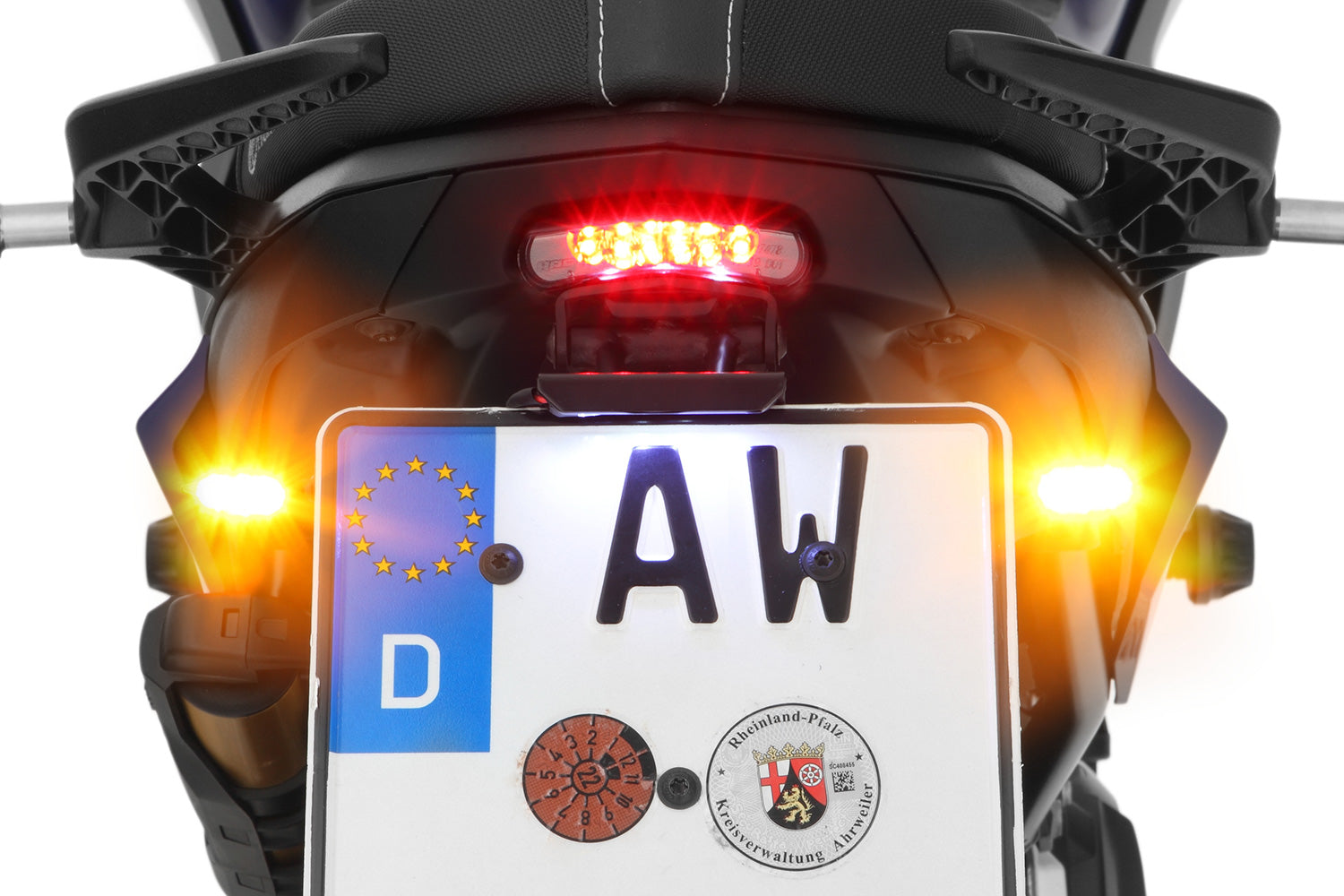 Wunderlich Bracket Incl. Kellermann Rhombus S Df Indicator Set | Black | BMW F 900 XR -   Pyramid Motorcycle Accessories