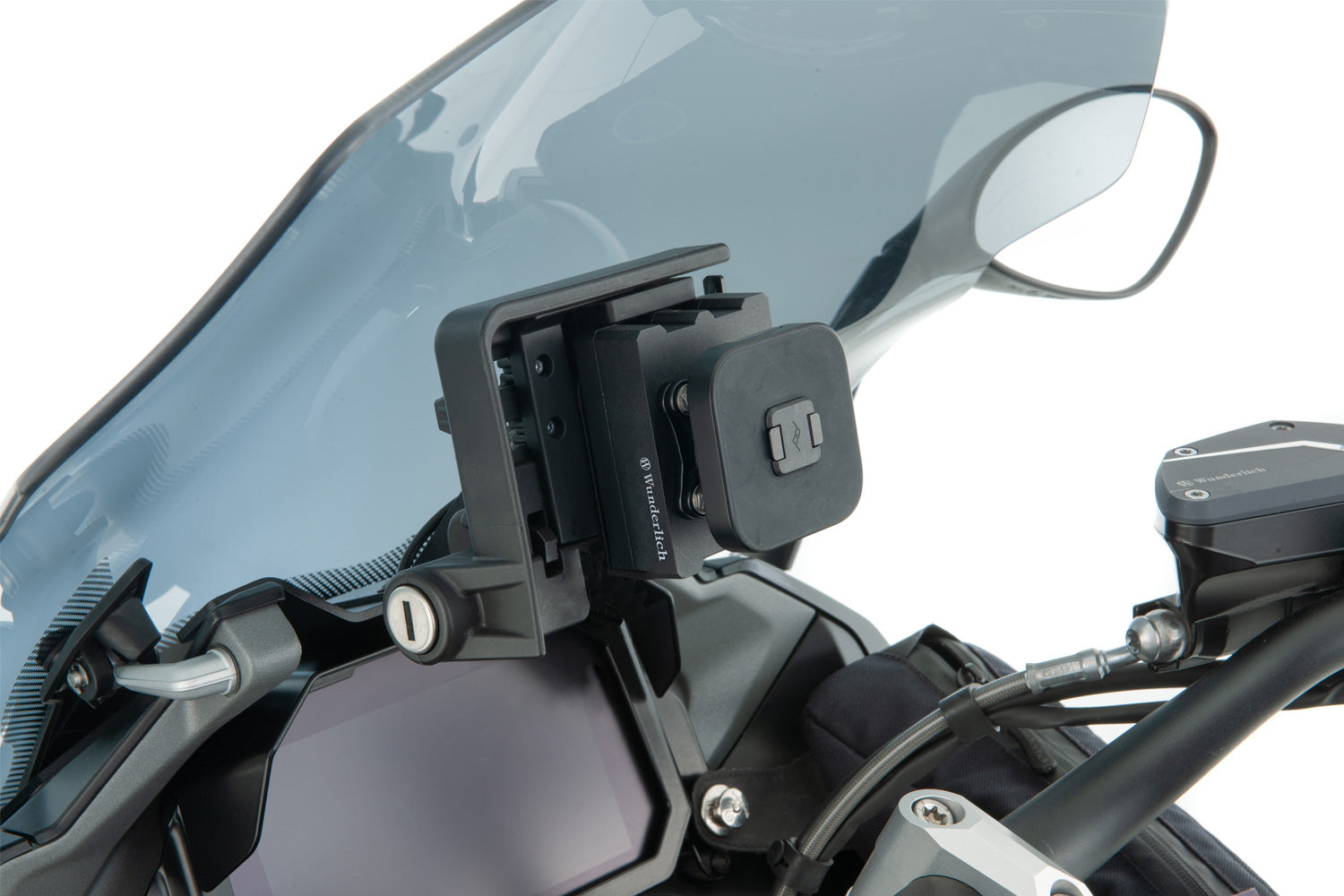Wunderlich USB Charging Box with Quad Lock Adapter | Black | BMW R nineT -   Pyramid Motorcycle Accessories