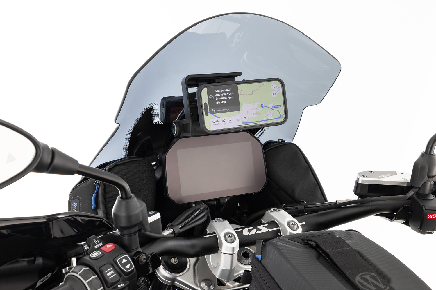 Wunderlich Device Sun Shade BMW Navigator VI | Black -   Pyramid Motorcycle Accessories