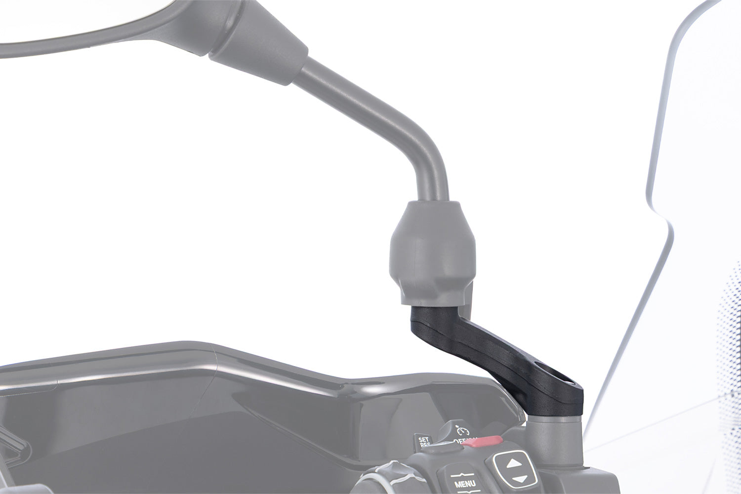 Wunderlich Mirror Adapter Up + Wide Set | Black | BMW C 400 X -   Pyramid Motorcycle Accessories