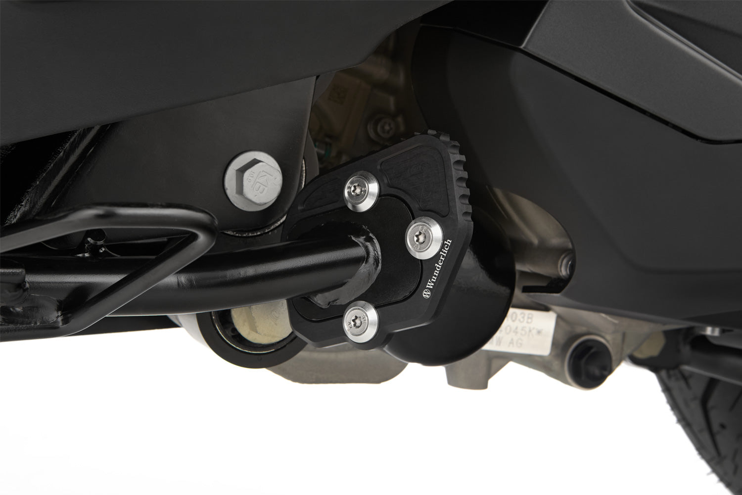 Wunderlich Side Stand Enlarger | Black | BMW K 1600 Grand America -   Pyramid Motorcycle Accessories