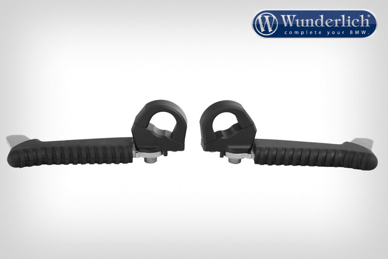 Wunderlich Protection Bar Foot Rests Left and Right | Black | BMW R 1200 RT -   Pyramid Motorcycle Accessories