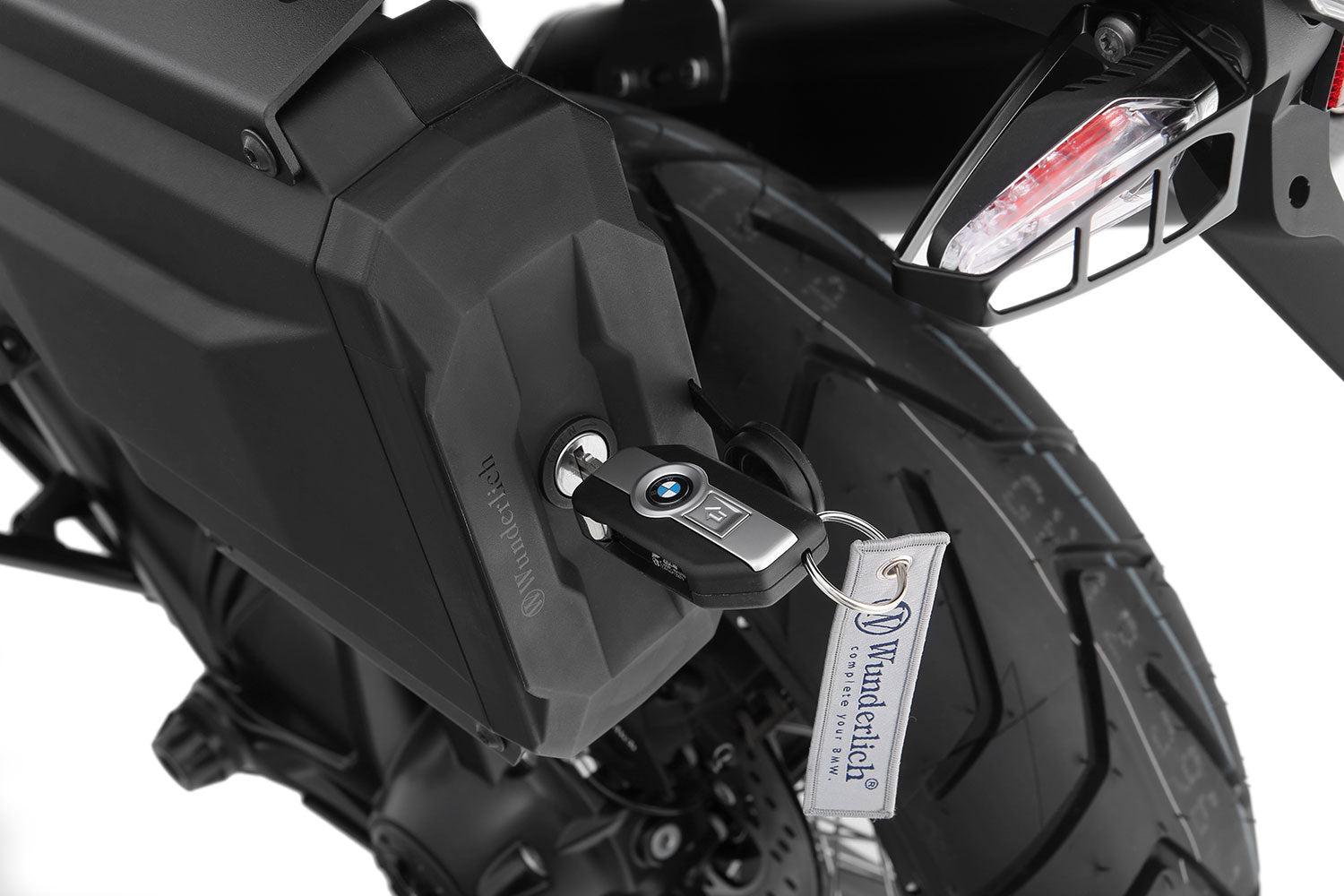 Wunderlich Tool Box for Models without Vario Case Mounts Original Keys | Black | R 1300 GS -   Pyramid Motorcycle Accessories