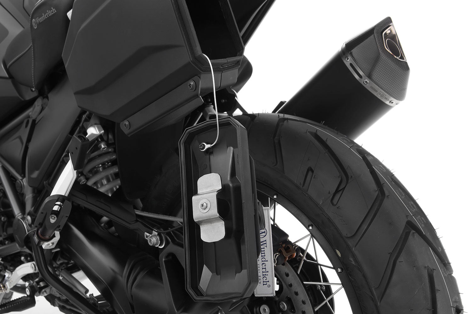 Wunderlich Tool Box for Models without Vario Case Mounts Original Keys | Black | R 1300 GS -   Pyramid Motorcycle Accessories