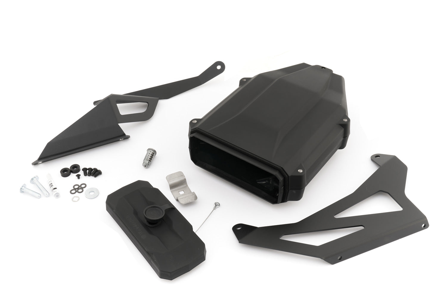 Wunderlich Tool Box for Models without Vario Case Mounts Original Keys | Black | R 1300 GS -   Pyramid Motorcycle Accessories