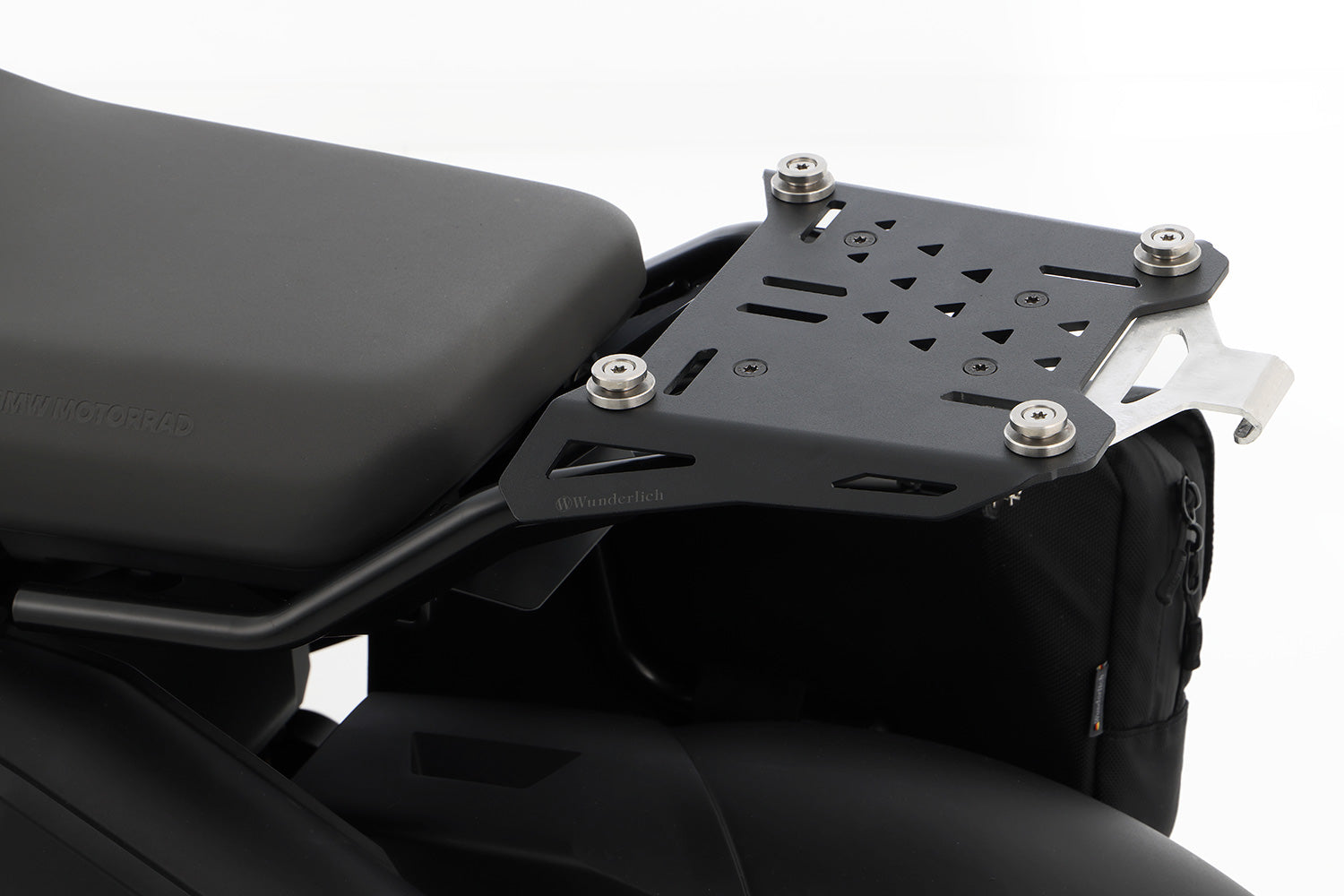 Wunderlich Top Case Carrier X-Rack for Models With Original Tube | Black | BMW R 1250 GS Adventure -   Pyramid Motorcycle Accessories