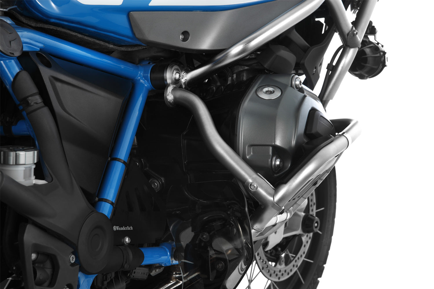 Wunderlich Reinforcement For Engine Protection Bar Set | Silver | BMW F 850 GS Adventure -   Pyramid Motorcycle Accessories