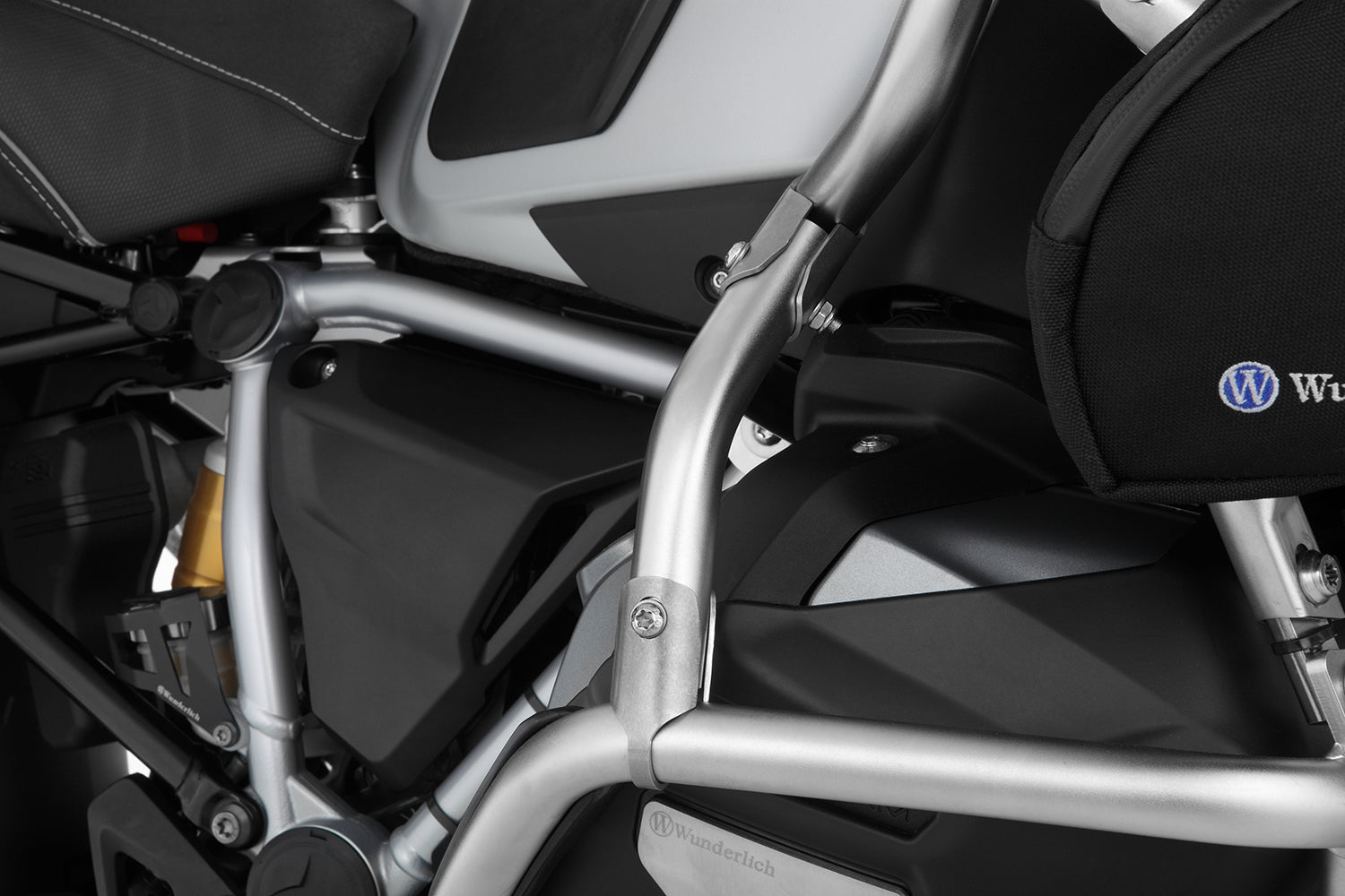 Wunderlich Ultimate Supplementary Tank Protection Bar | Black-Silver | BMW R 1300 GS Adventure -   Pyramid Motorcycle Accessories