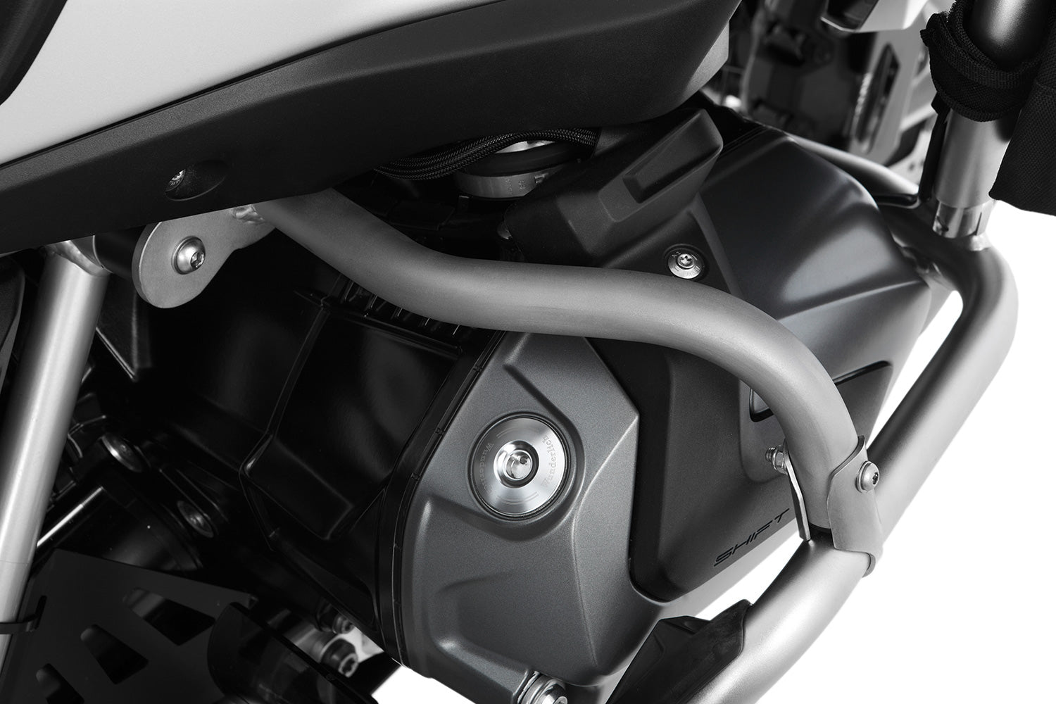 Wunderlich Reinforcement Bar For Original Engine Protection Bar | Silver -   Pyramid Motorcycle Accessories