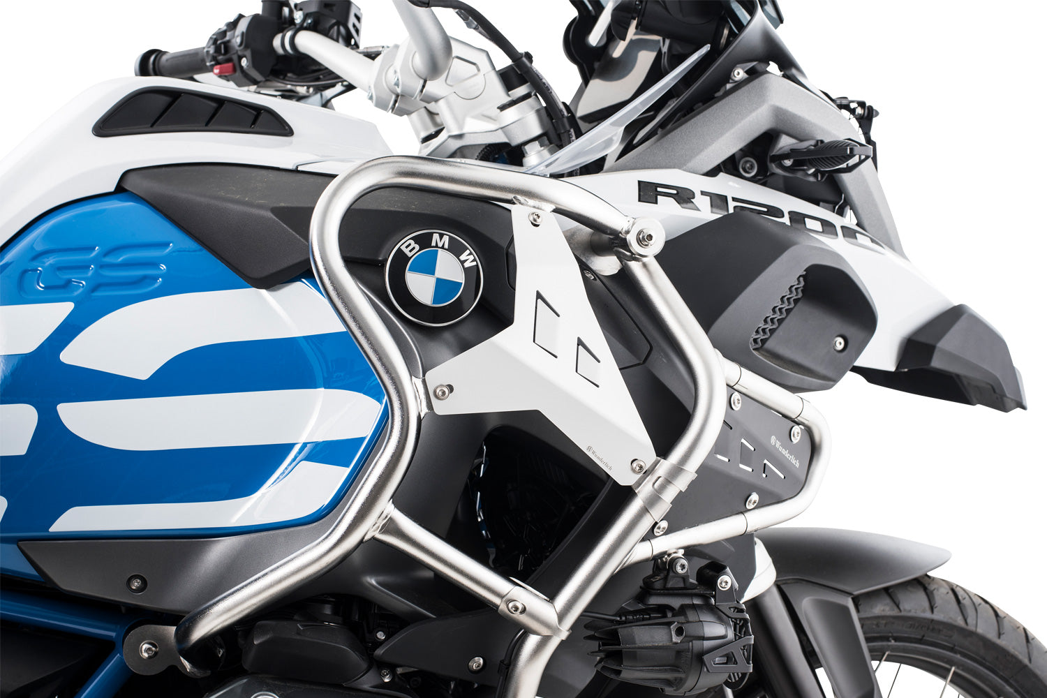 Wunderlich Filler Plate For Reinforcement Bar Set | Silver | BMW R 1200 GS -   Pyramid Motorcycle Accessories