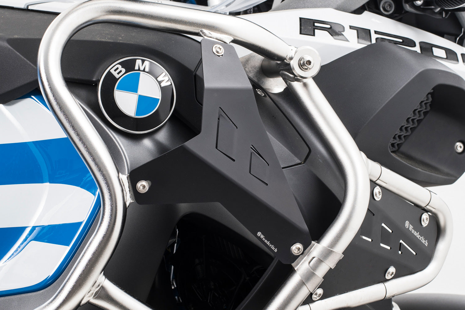 Wunderlich Filler Plate For Reinforcement Bar Set | Black | BMW R 1200 GS -   Pyramid Motorcycle Accessories