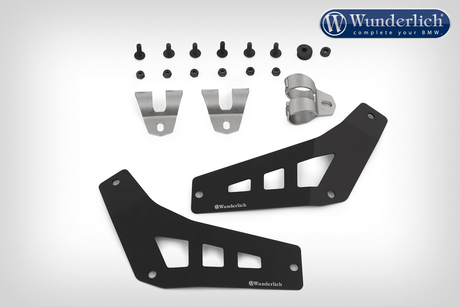 Wunderlich Filler Plates For Tank Protection Bar Extension Set | Black | BMW R 1250 GS Adventure -   Pyramid Motorcycle Accessories