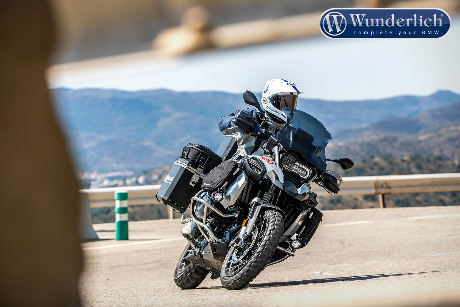 Wunderlich Filler Plates For Tank Protection Bar Extension Set | Black | BMW R 1250 GS Adventure -   Pyramid Motorcycle Accessories