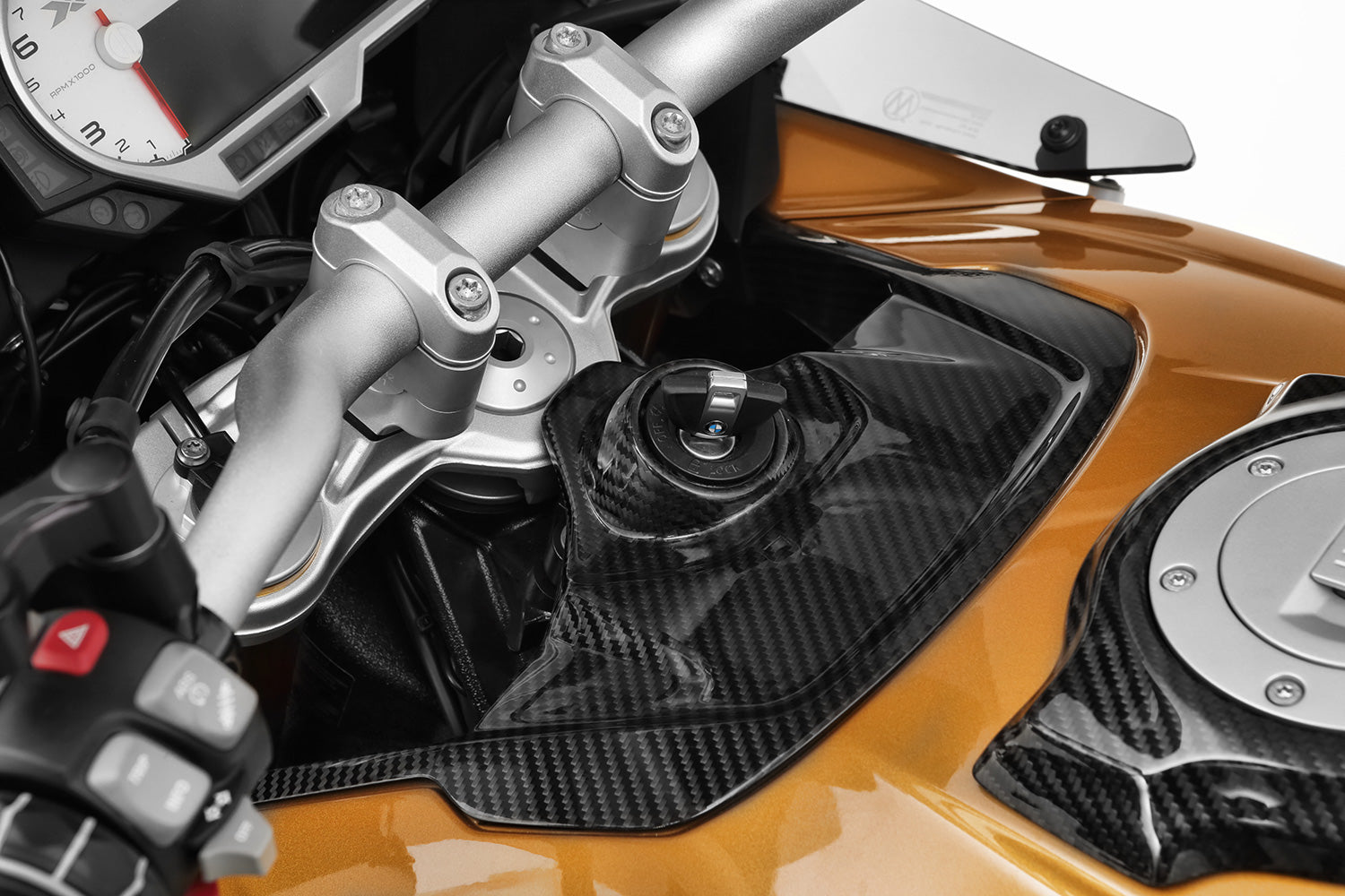 Wunderlich Handlebar Riser ERGO 25mm | Silver | R 1250 RT -   Pyramid Motorcycle Accessories