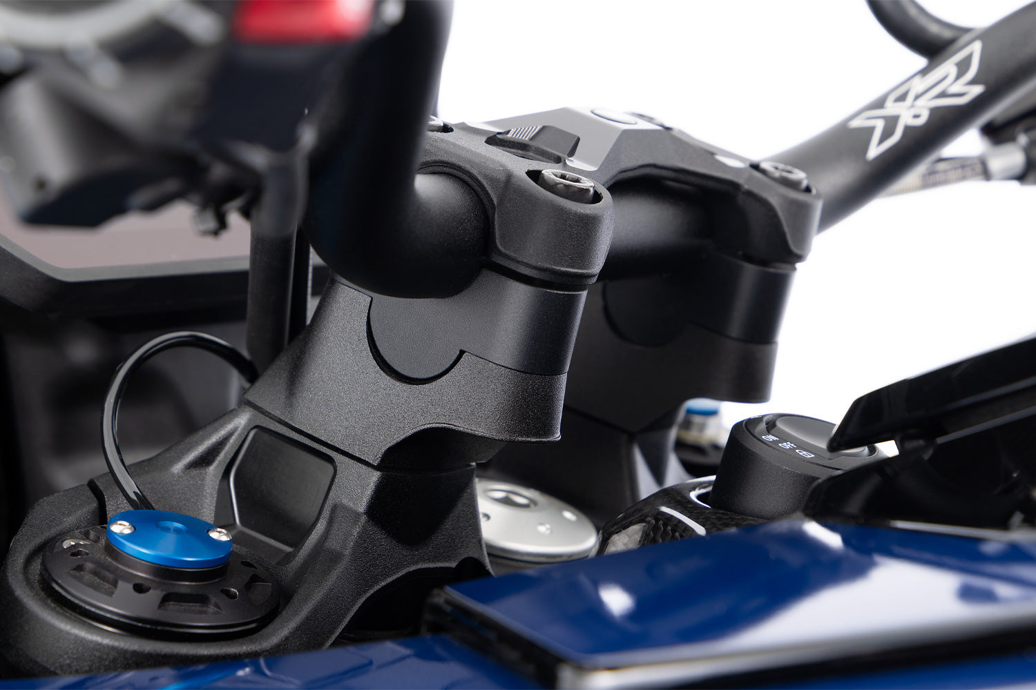Wunderlich Handlebar Riser Ergo 20mm | Silver | BMW S 1000 XR -   Pyramid Motorcycle Accessories