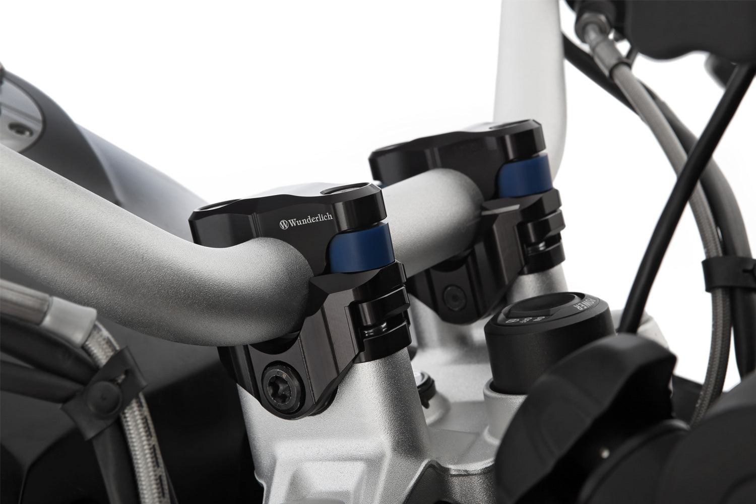 Wunderlich Ergo Proflex Handlebar Riser 27mm | Black -   Pyramid Motorcycle Accessories