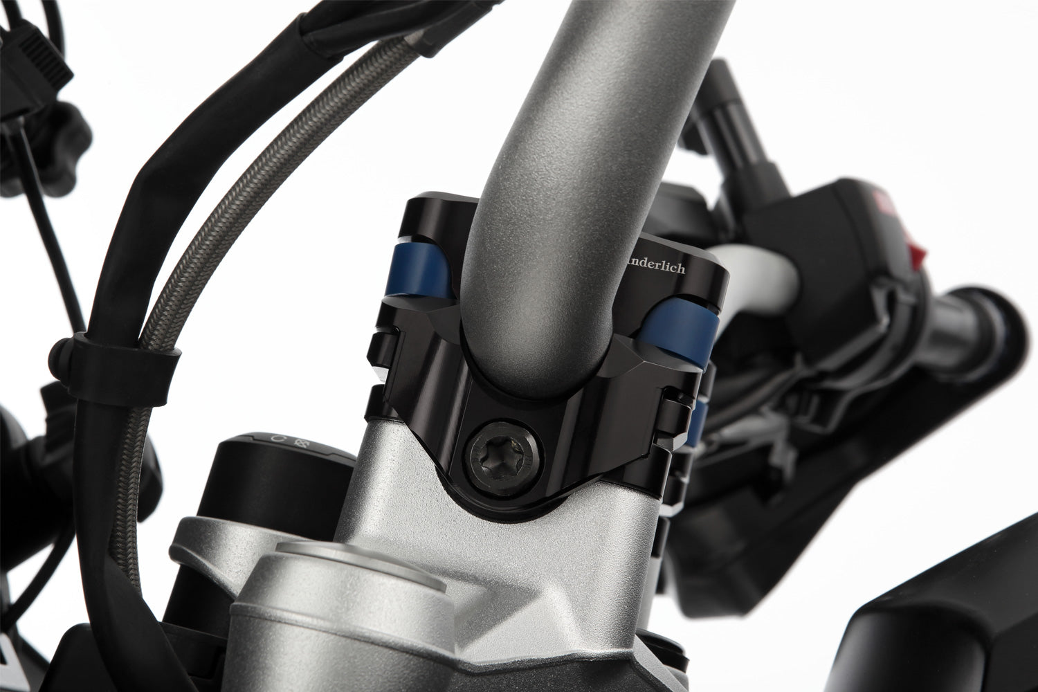 Wunderlich Ergo Proflex Handlebar Riser 27mm | Black -   Pyramid Motorcycle Accessories
