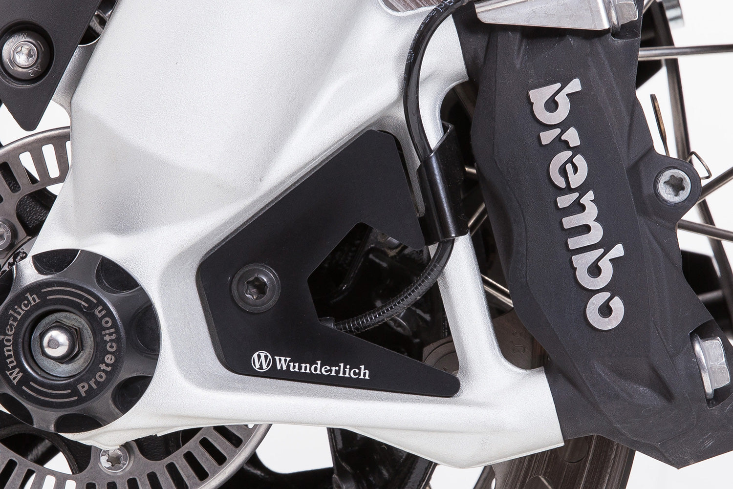 Wunderlich TFT Display Anti-Theft Protection with Integrated Sun Visor | Black -   Pyramid Motorcycle Accessories