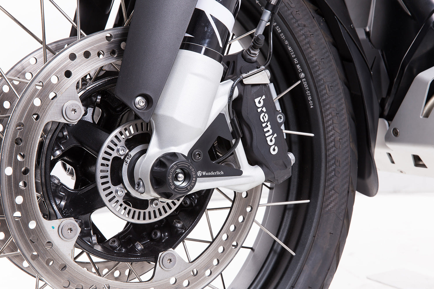 Wunderlich TFT Display Anti-Theft Protection with Integrated Sun Visor | Black -   Pyramid Motorcycle Accessories