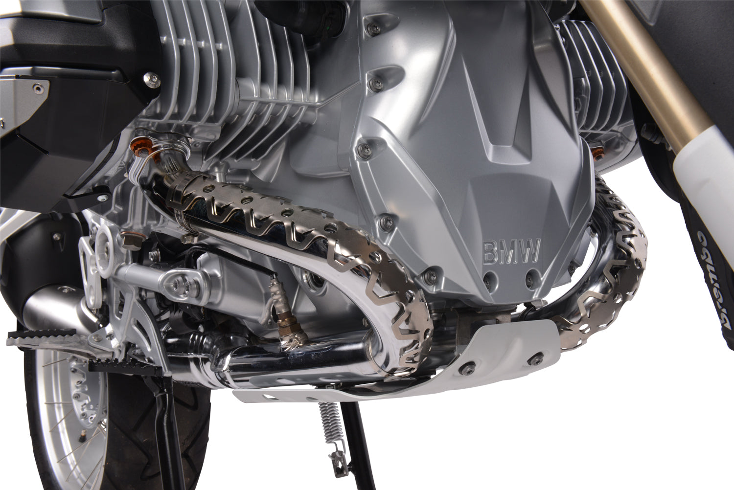 Wunderlich Reinforcement Bar for Original Engine Guard | Silver | BMW F 900 GS -   Pyramid Motorcycle Accessories