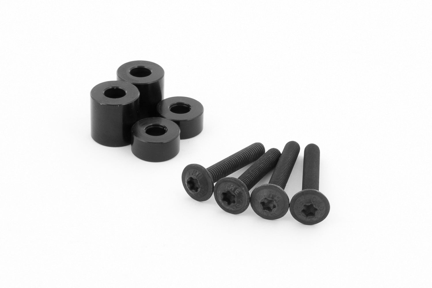 Wunderlich Adapter Set For Hand Guards and Windshield | Black -   Pyramid Motorcycle Accessories