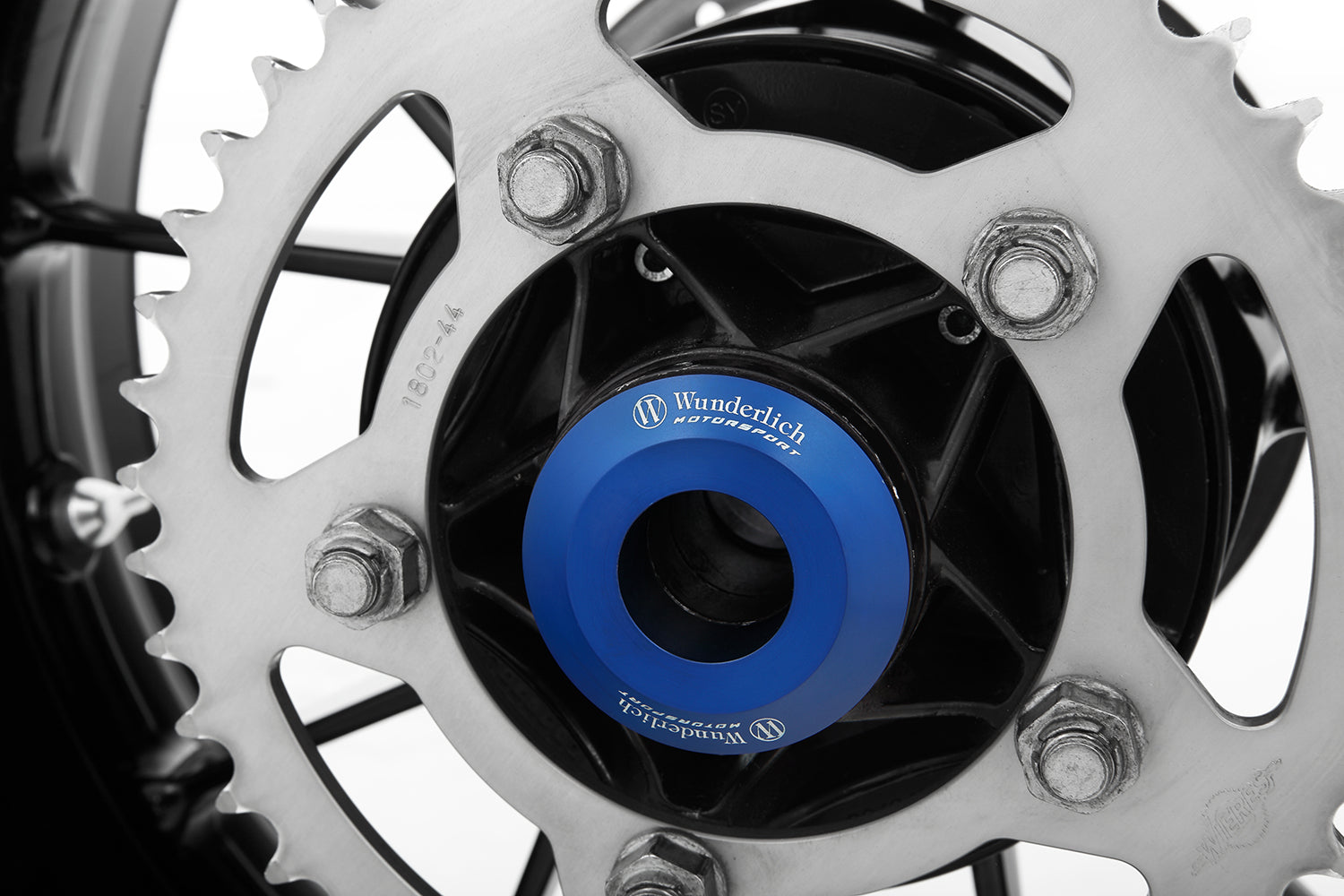 Wunderlich Trackday Back Wheel Spacing Sleeve Chain Side | Blue | BMW S 1000 RR -   Pyramid Motorcycle Accessories