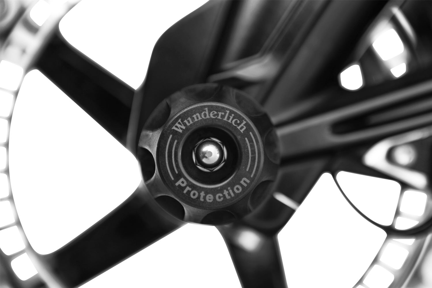 Wunderlich “Doubleshock” Axle Protection Pads | Black -   Pyramid Motorcycle Accessories