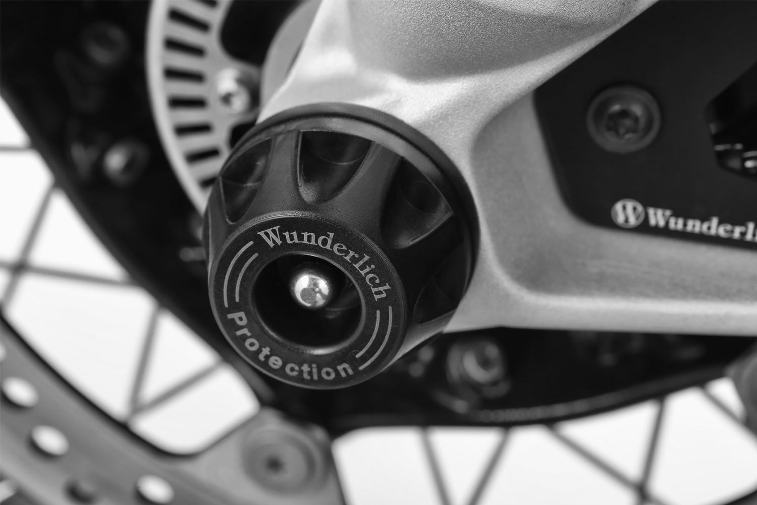 Wunderlich Crash Pad Hub Cover | Titanium -   Pyramid Motorcycle Accessories