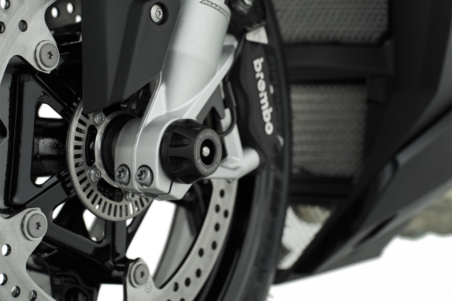 Wunderlich Protection Pad Doubleshock Front | Black | BMW R nineT Scrambler -   Pyramid Motorcycle Accessories