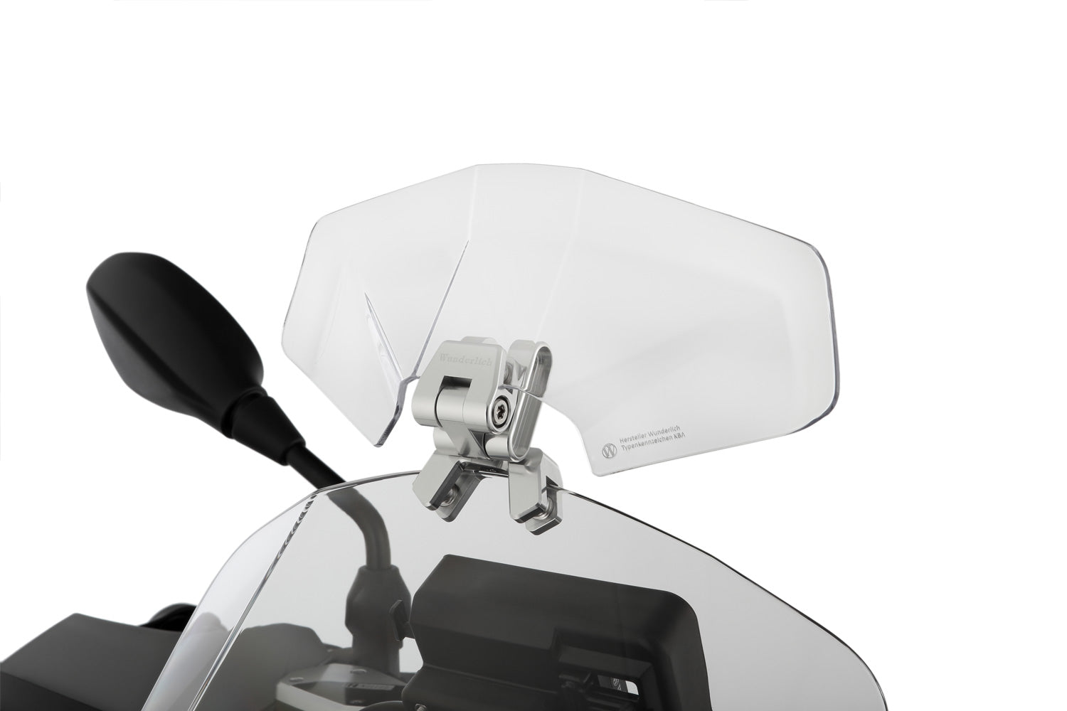 Wunderlich Vario-Ergo 3D+ Spoiler Attachment | Clear -   Pyramid Motorcycle Accessories