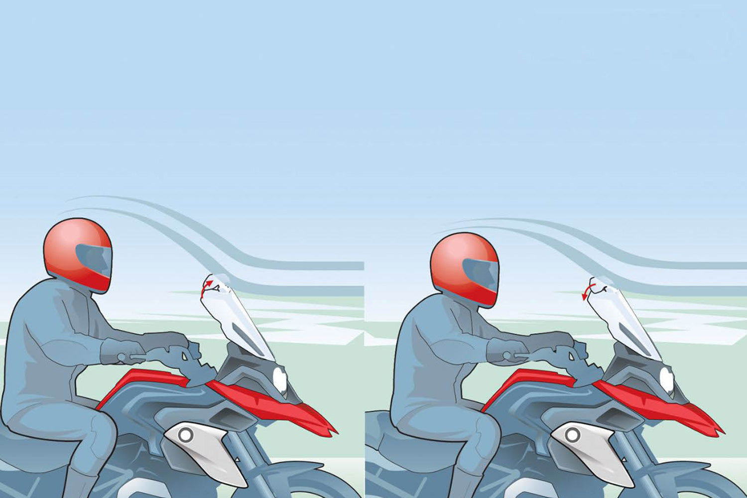 Wunderlich Vario-Ergo 3D+ Spoiler Attachment | Clear -   Pyramid Motorcycle Accessories