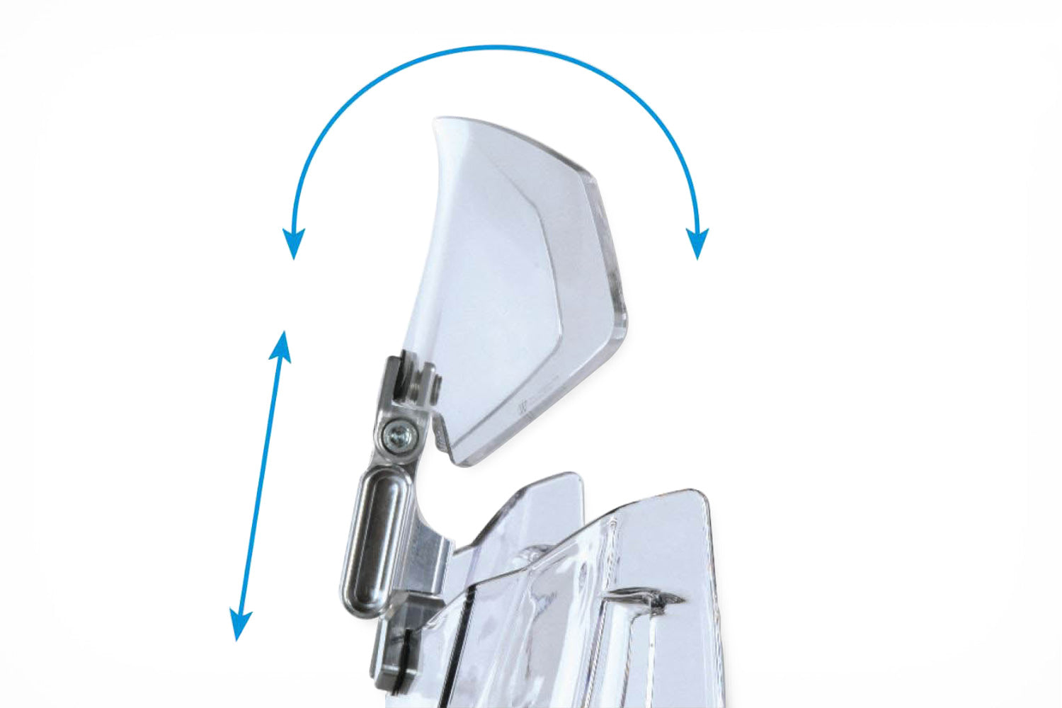 Wunderlich Vario-Ergo 3D+ Spoiler Attachment | Clear -   Pyramid Motorcycle Accessories