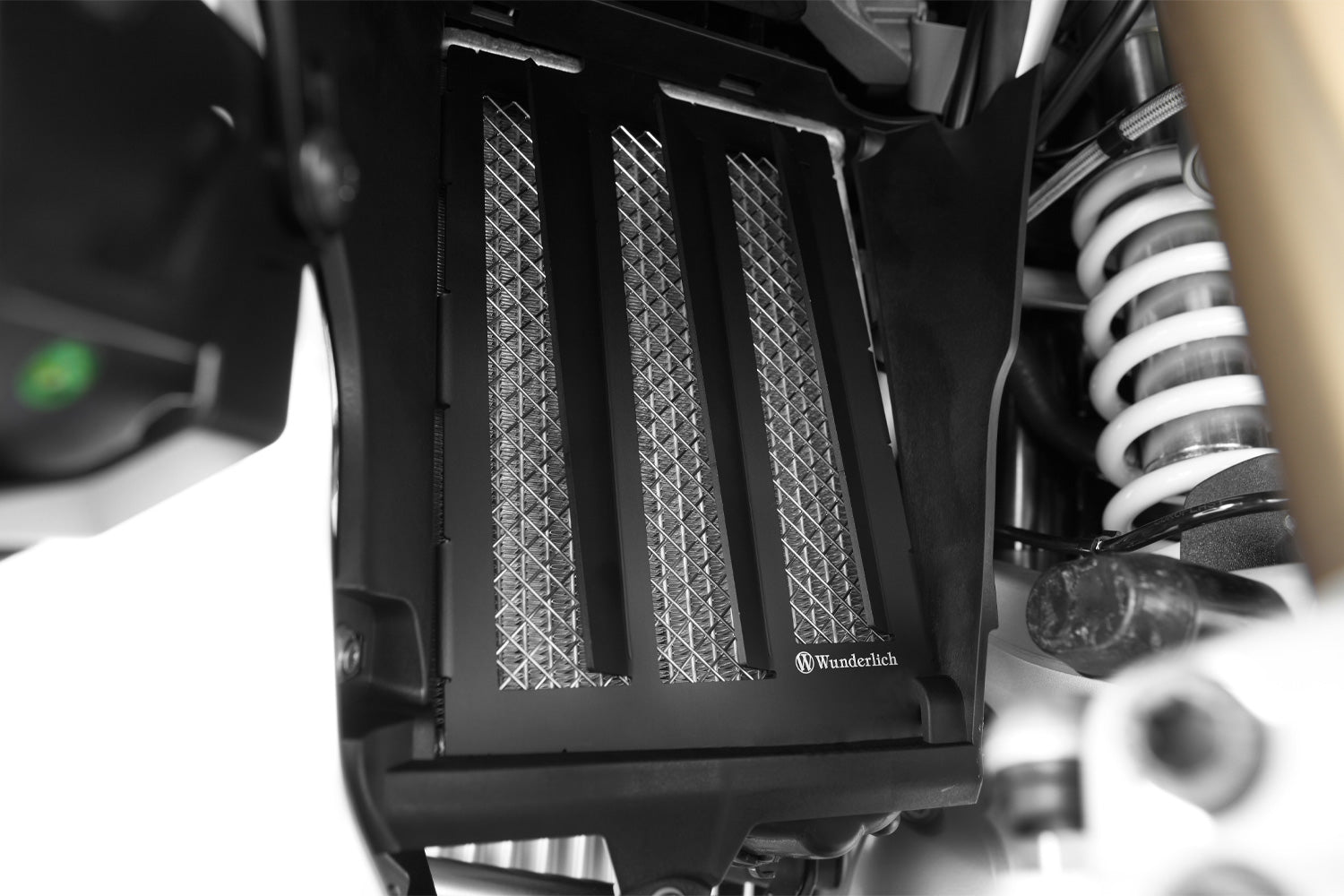 Wunderlich Extreme Radiator Protection Grille | Black -   Pyramid Motorcycle Accessories