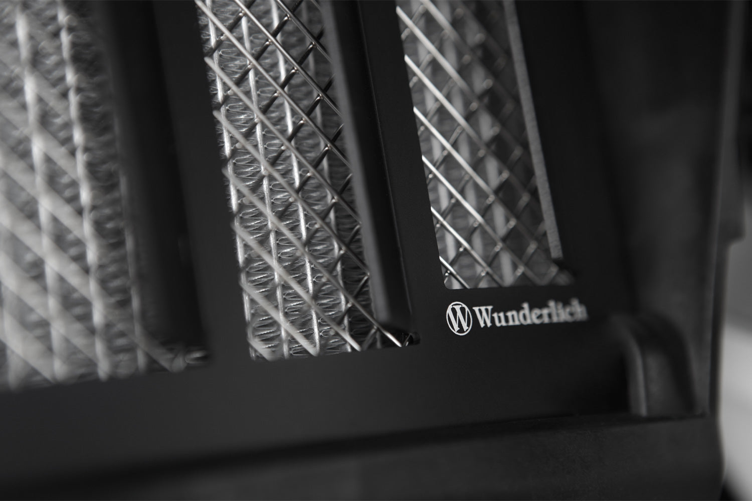 Wunderlich Extreme Radiator Protection Grille | Black -   Pyramid Motorcycle Accessories