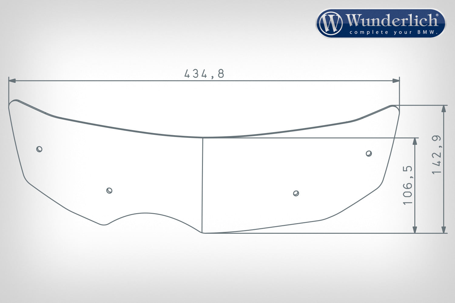Wunderlich Hand Guard Extension Ergo | Smoked Grey -   Pyramid Motorcycle Accessories