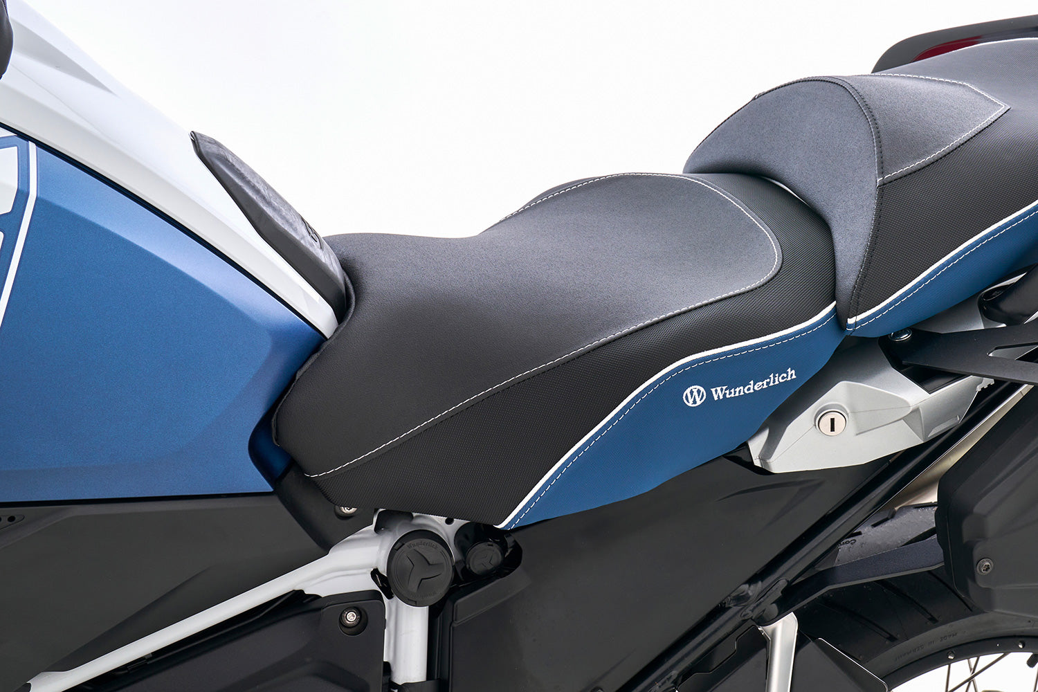 Wunderlich Aktivkomfort Rider Seat with Seat Heating Smart Standard | Black -   Pyramid Motorcycle Accessories