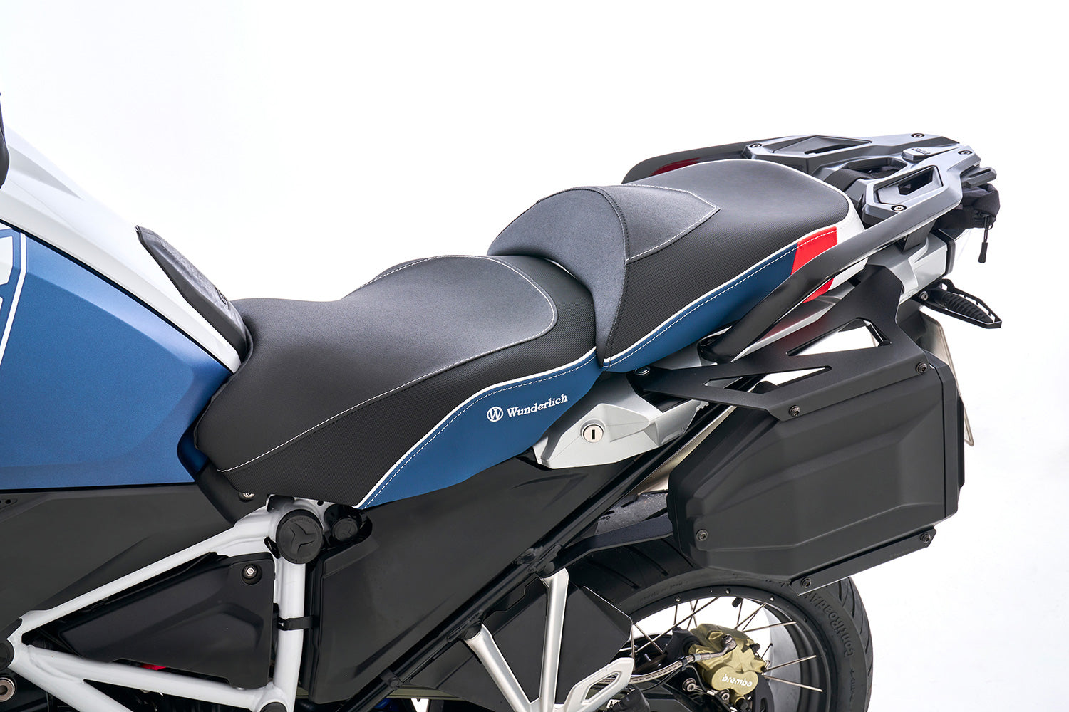 Wunderlich Aktivkomfort Rider Seat with Seat Heating Smart Standard | Black -   Pyramid Motorcycle Accessories
