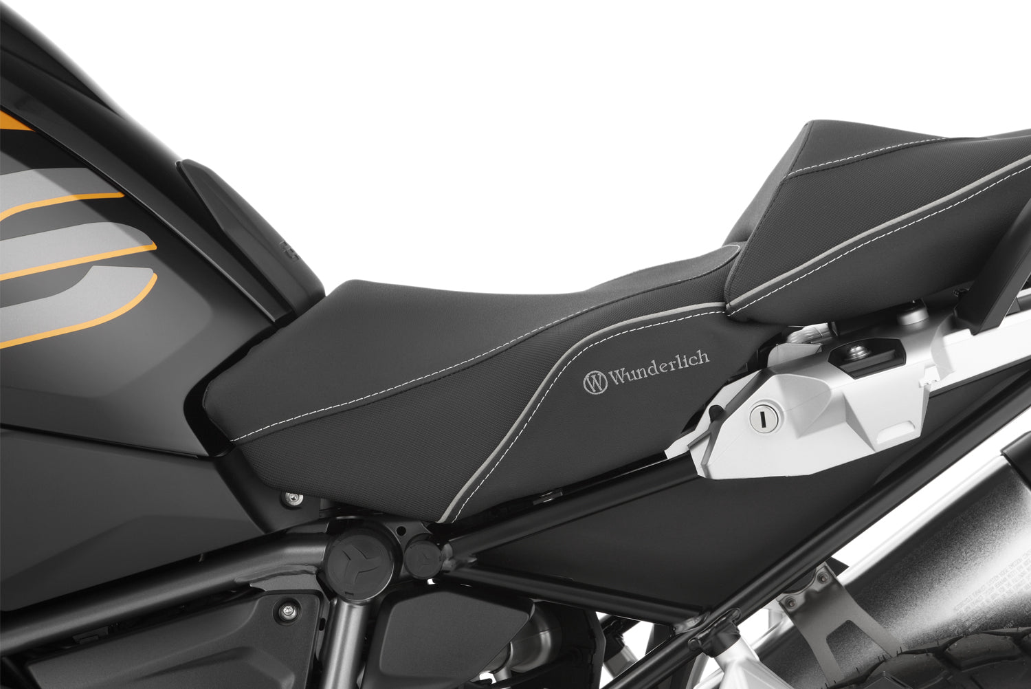 Wunderlich Rider Seat Aktivkomfort with Heating Standard | Black | BMW R 1250 GS -   Pyramid Motorcycle Accessories